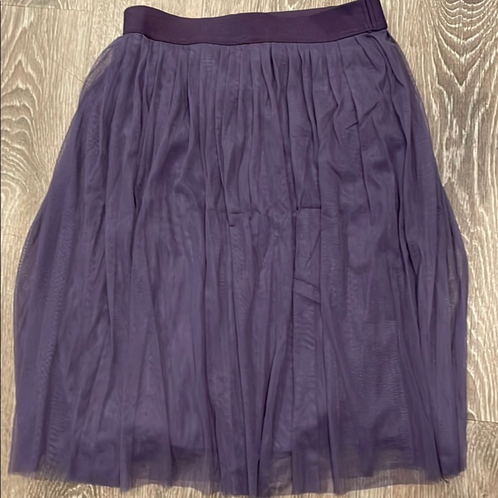 Purple lace skirt